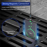 USLION 540 stopni Roating kabel magnetyczny Micro USB typ C kabel telefoniczny dla iPhone11 Pro XS Max Samsung Xiaomi kabel USB przewód 5